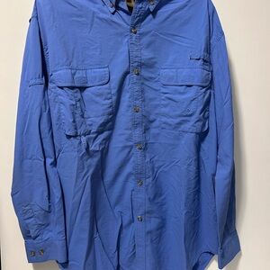 Classic Blue Men's Button Down Shirt